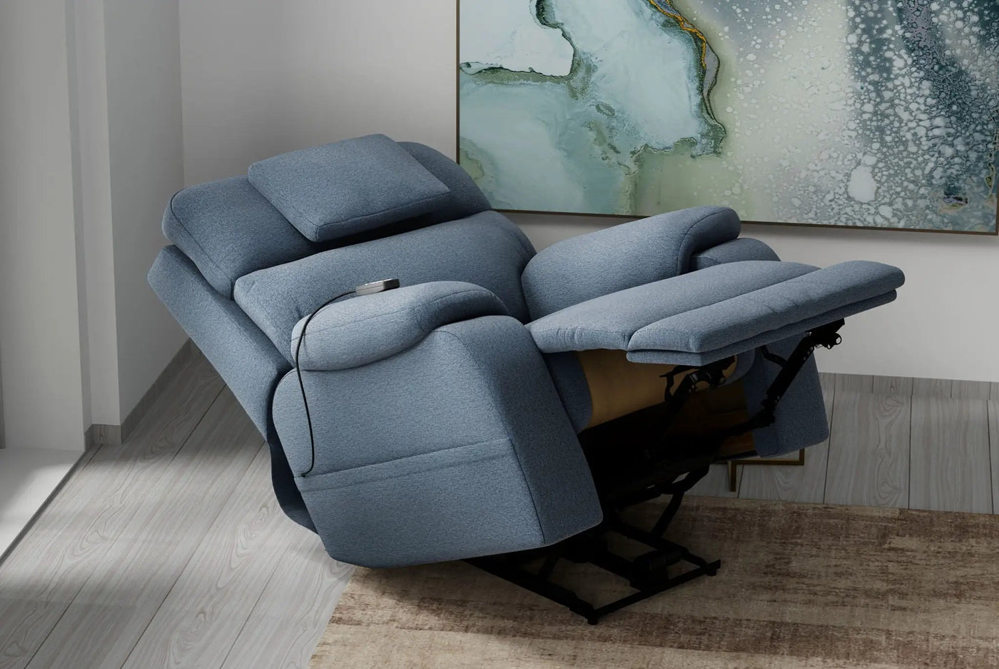 Dreamtime - Power Headrest Power Lay Flat Recliner With CR3 Heat/Massage/Zero Gravity by Unique Piece Furniture