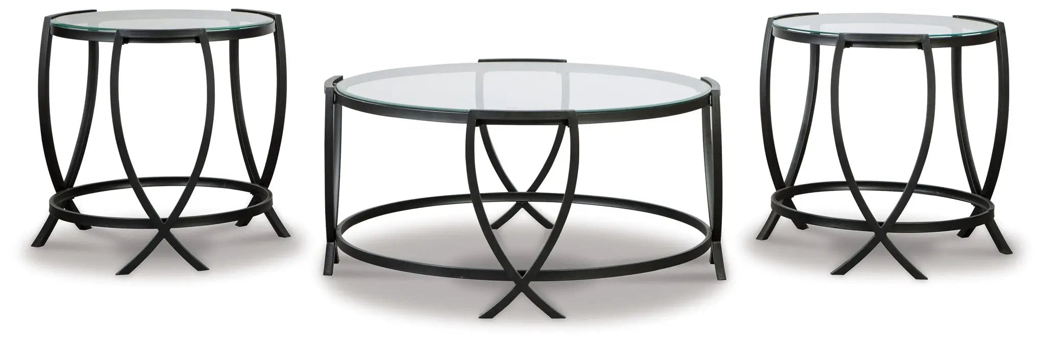Tarrin - Occasional Table Set (Set of 3) - Black by Unique Piece Furniture