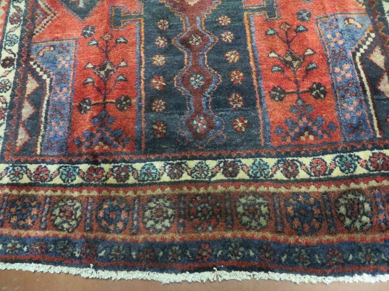 4' X 9' Antique Handmade Turkish Tribal Oriental Geometric Wool Rug # 605 by Jewel Rugs