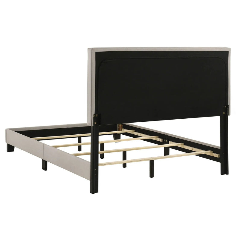 Boyd Upholstered Full Panel Bed Ivory by Unique Piece Furniture