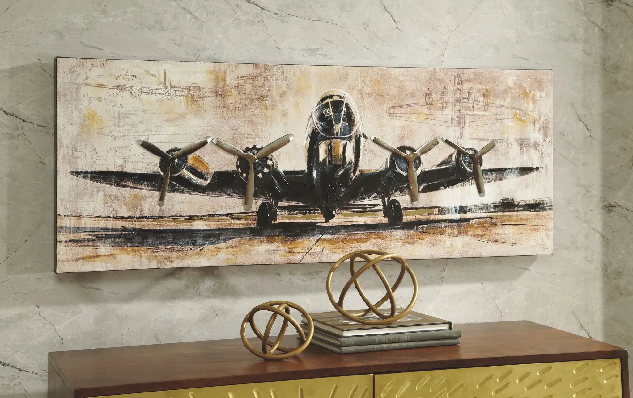 Kalene - Wall Art - Brown / Black by Unique Piece Furniture