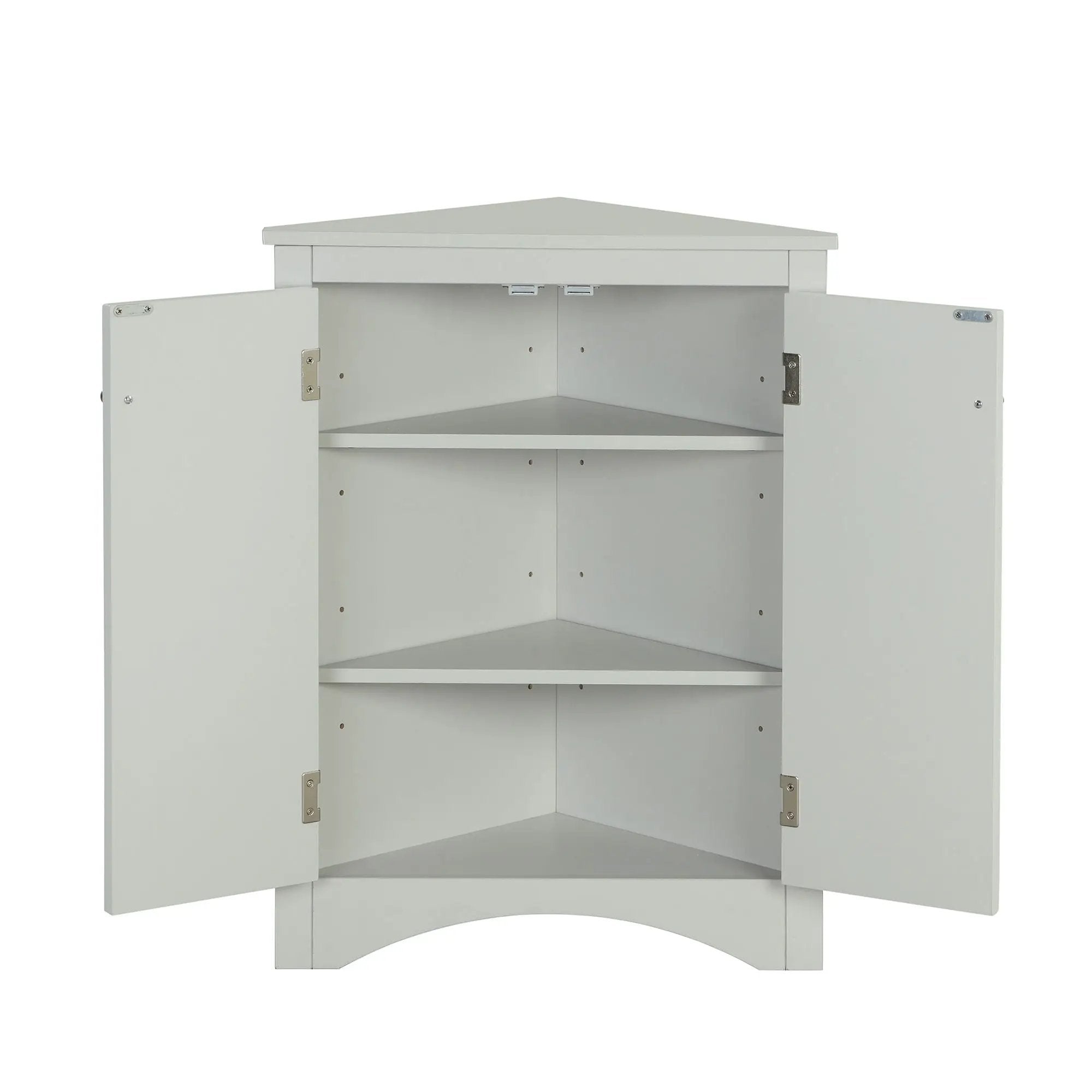 Triangle Bathroom Storage Cabinet With Adjustable Shelves, Freestanding Floor Cabinet For Home Kitchen by HouseOfZazla
