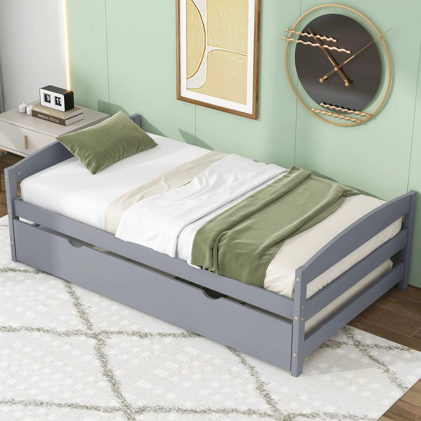 Platform Bed With Trundle by HouseOfZazla