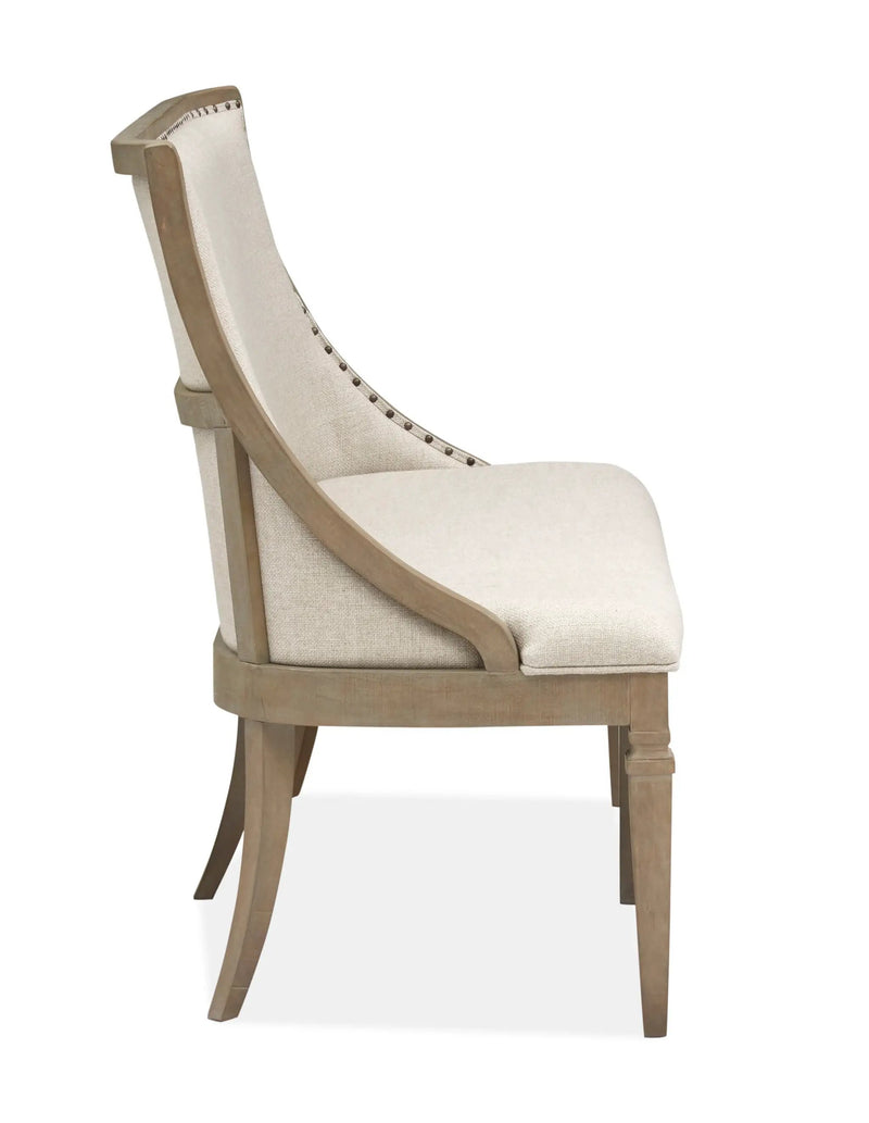 Lancaster - Bench With Upholstered Seat & Back - Dovetail Gray by Unique Piece Furniture