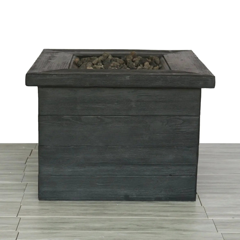 Fiber Reinforced Propane / Natural Gas Fire Pit Table - Charcoal by HouseOfZazla