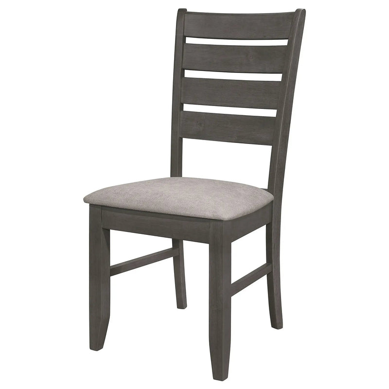 Padded Seat Side Chairs With Tapered Slats (Set of 2) by HouseOfZazla