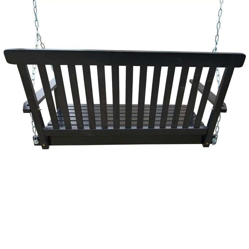 Front Porch Swing With Armrests For Outdoor Patio, Garden Yard, Backyard Or Sunroom by Unique Piece Furniture