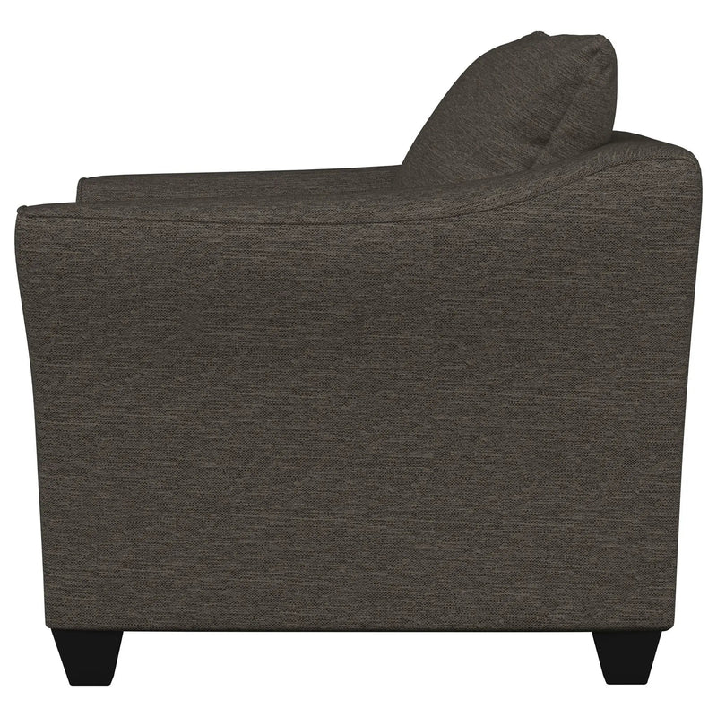 Salizar Upholstered Flared Arm Accent Chair Charcoal Grey by Unique Piece Furniture