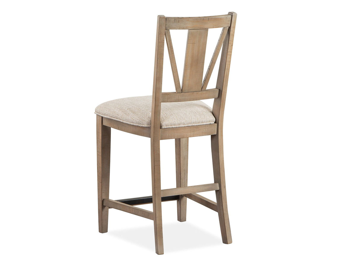 Paxton Place - Counter Chair With Upholstered Seat (Set of 2) - Dovetail Gray, photo 7 of 7