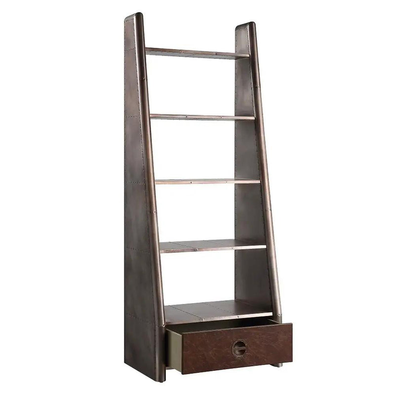 Brancaster - Bookcase - Aluminum by Unique Piece Furniture
