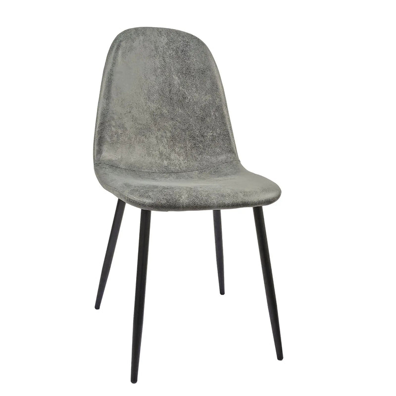 Modern Accent Dining Chairs Upholstered Seat, Metal Legs (Set of 4) by HouseOfZazla