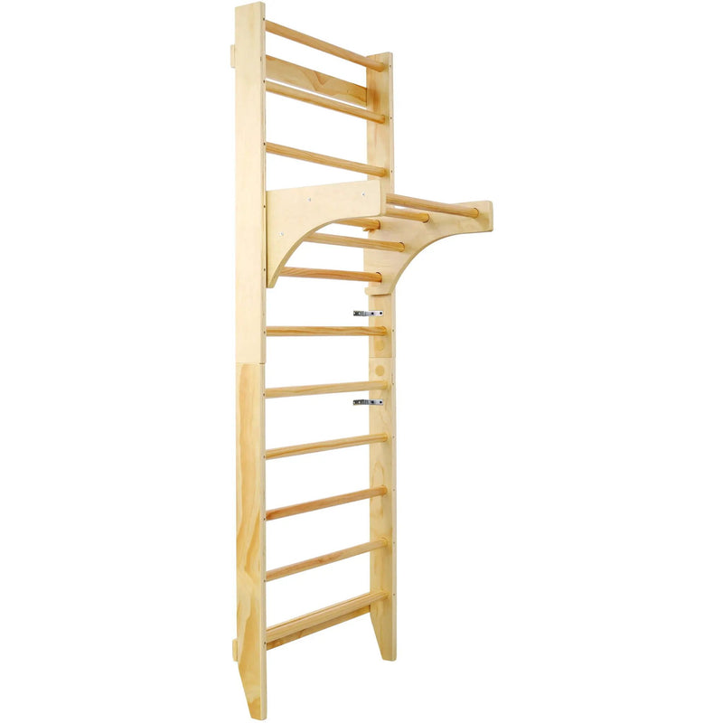 Swedish Ladder, Stall Bars Set For Physical Therapy & Gymnastics - Natural by HouseOfZazla