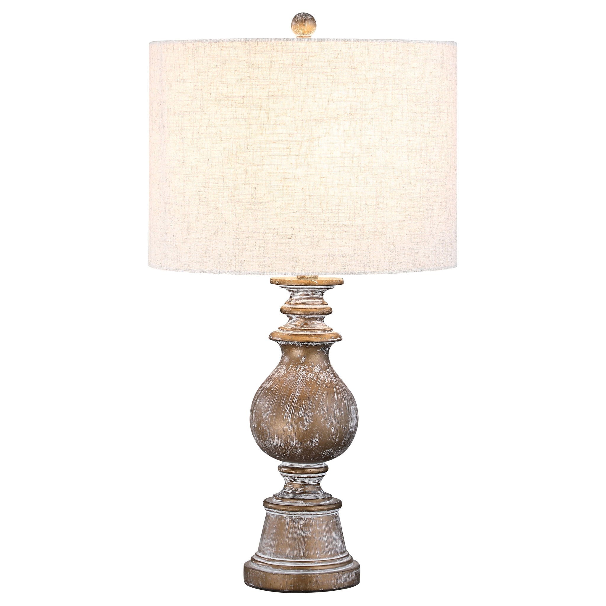 Wahlburg - Drum Shade Table Lamp - Oatmeal by HouseOfZazla