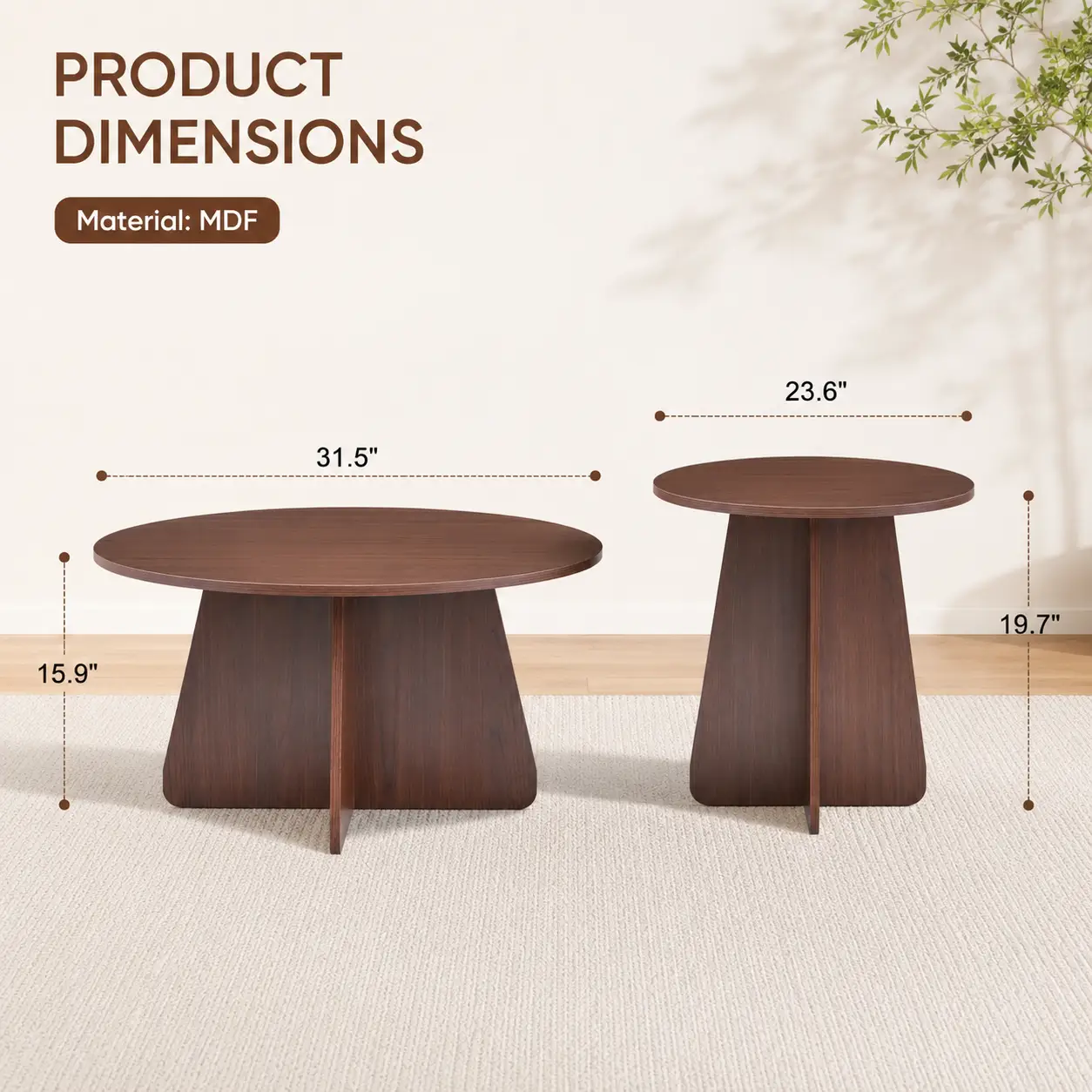 Retro-Style Nesting Coffee Table Set by HouseOfZazla