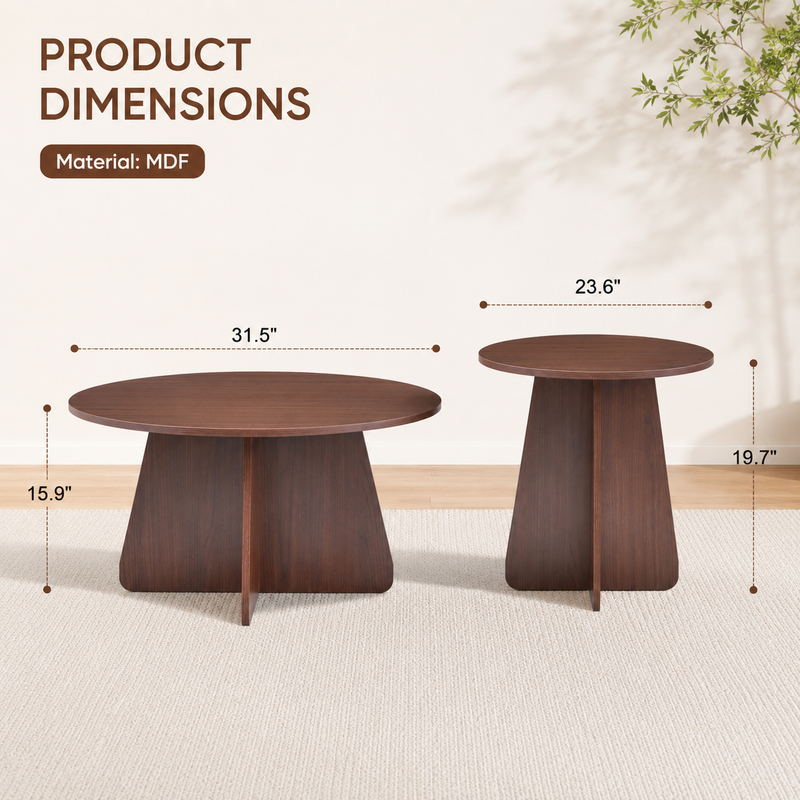 Retro-Style Nesting Coffee Table Set by HouseOfZazla
