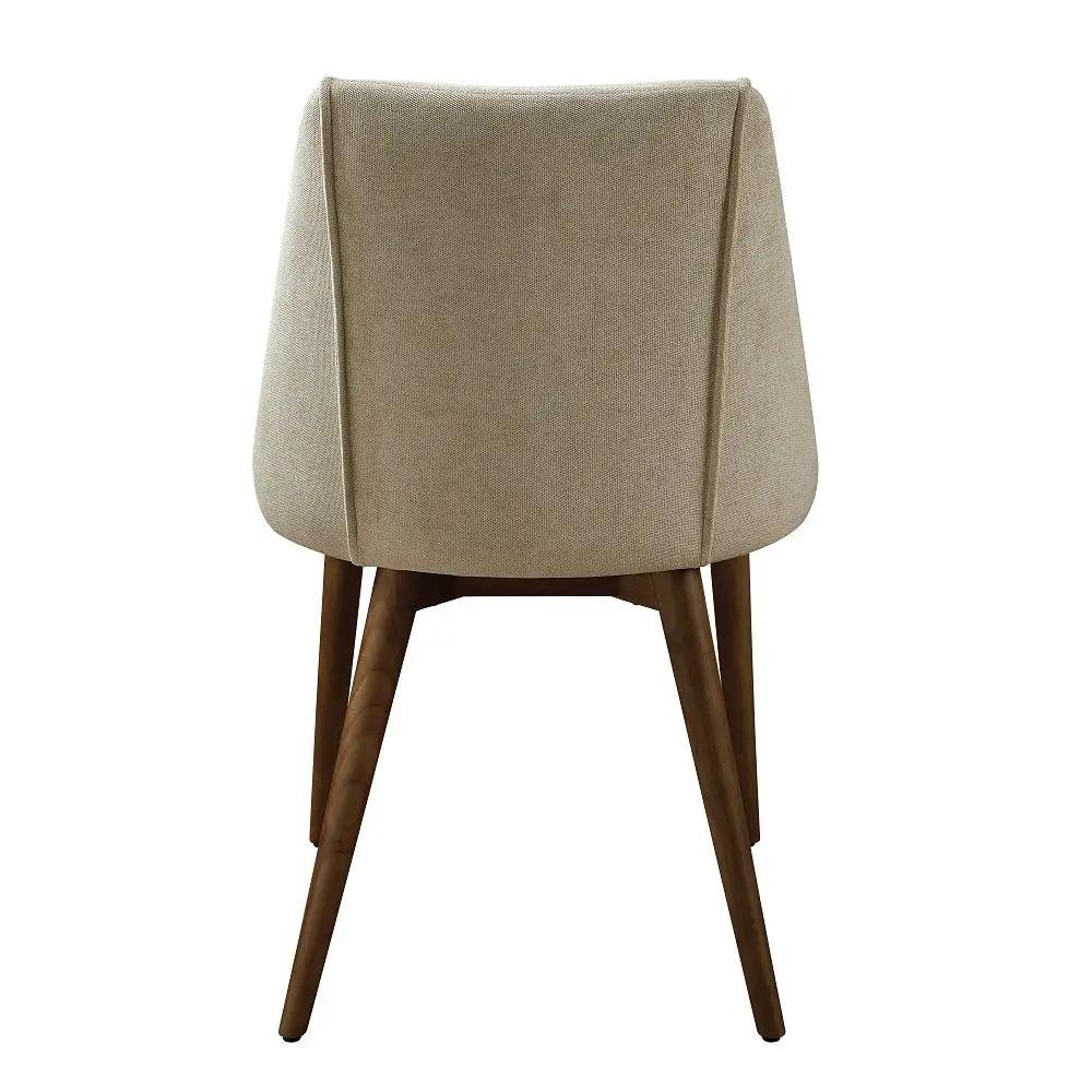 Willene - Side Chair (Set of 2) - Beige Fabric & Walnut by Unique Piece Furniture