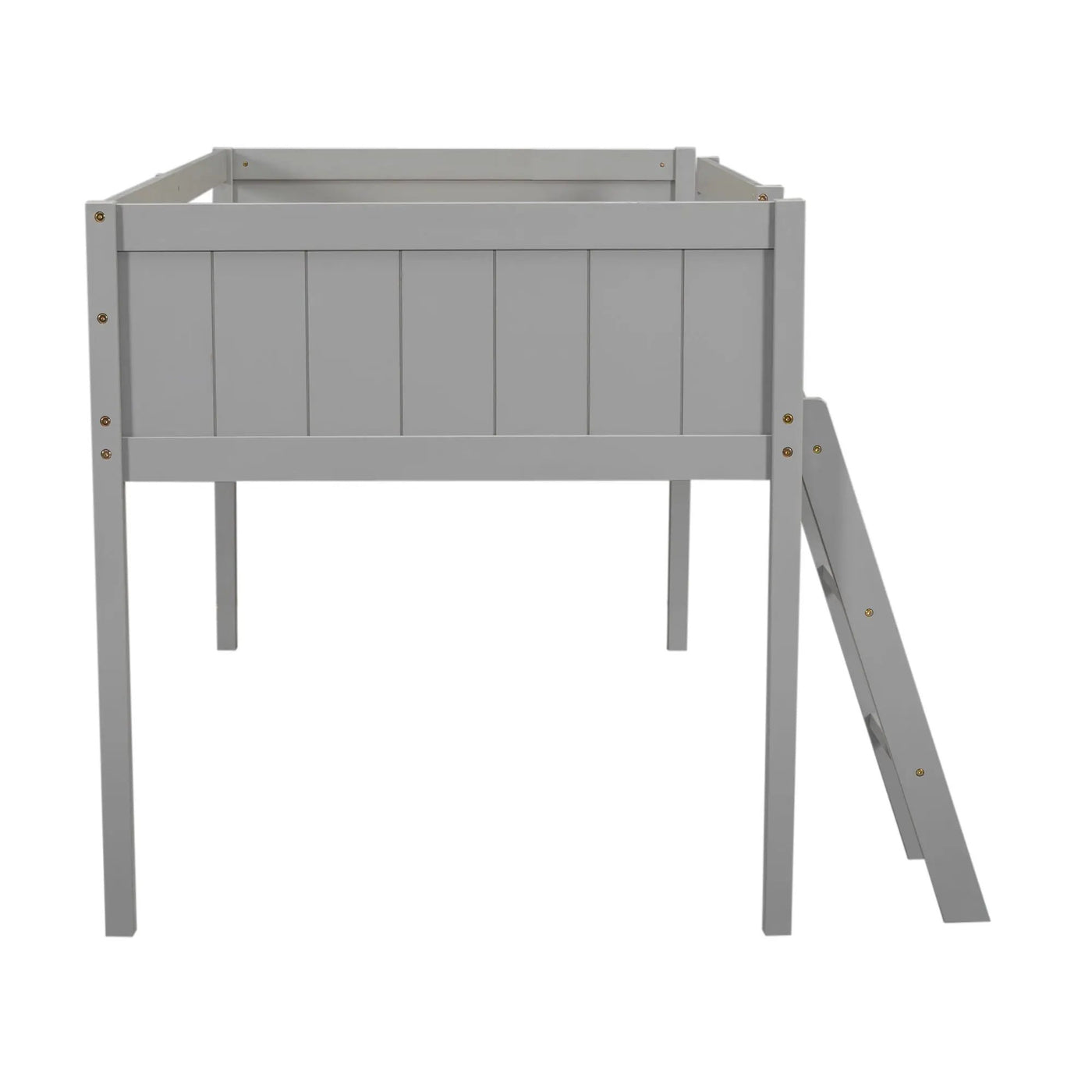 Low Loft Bed With Adjustable Ladder by HouseOfZazla