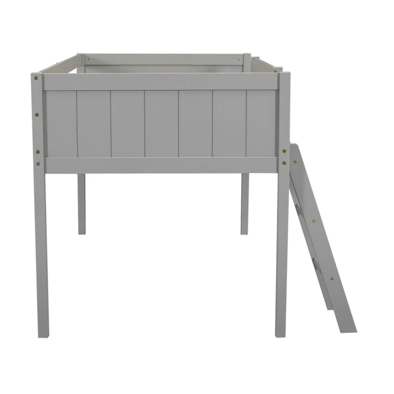 Low Loft Bed With Adjustable Ladder by Unique Piece Furniture