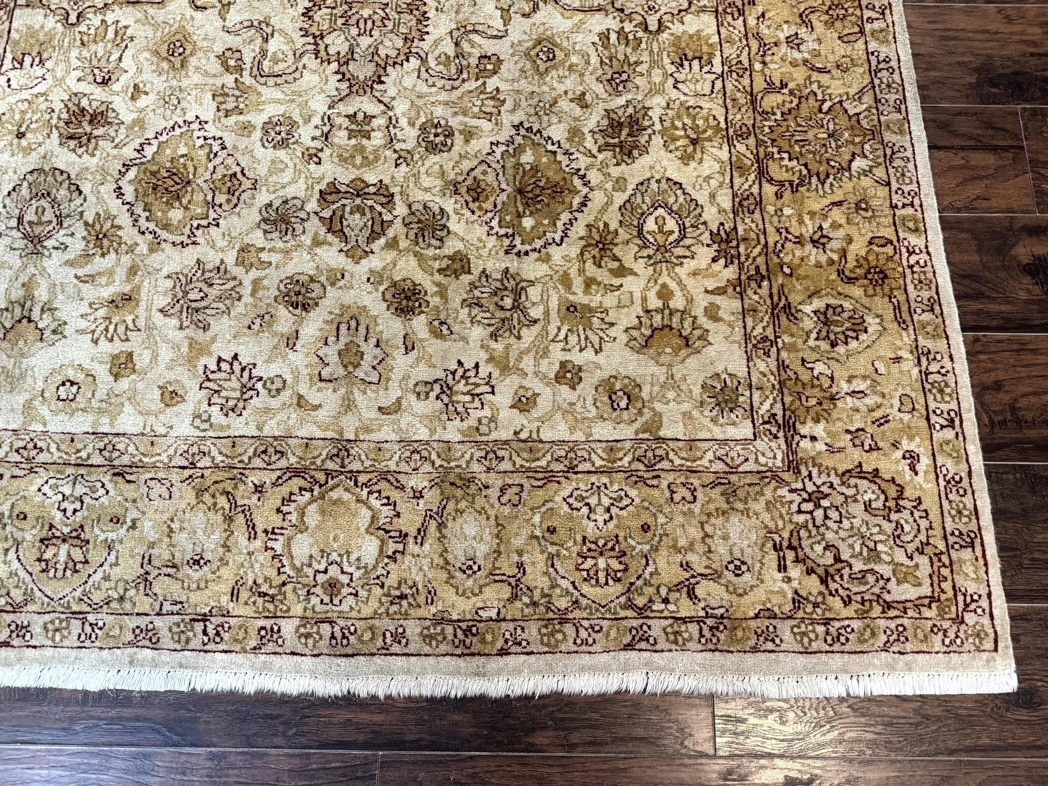 Turkish Oushak Rug 6x9, Vintage, Beige by Jewel Rugs