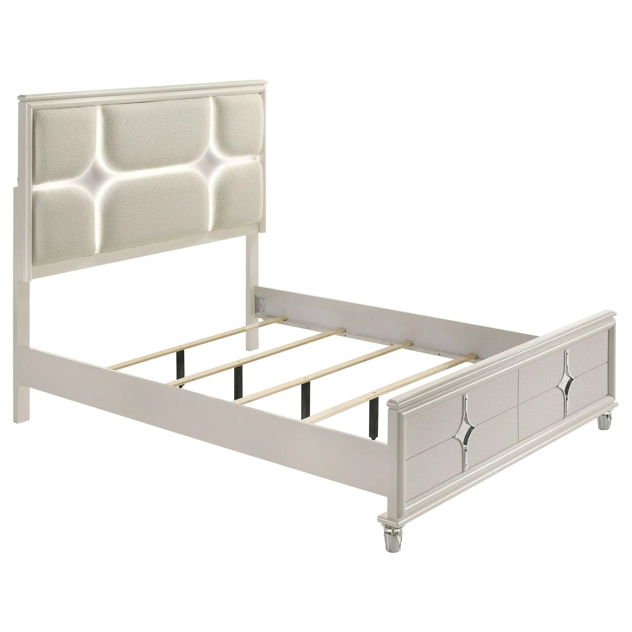 Olivia 4-piece Queen Bedroom Set Pearl White by Unique Piece Furniture