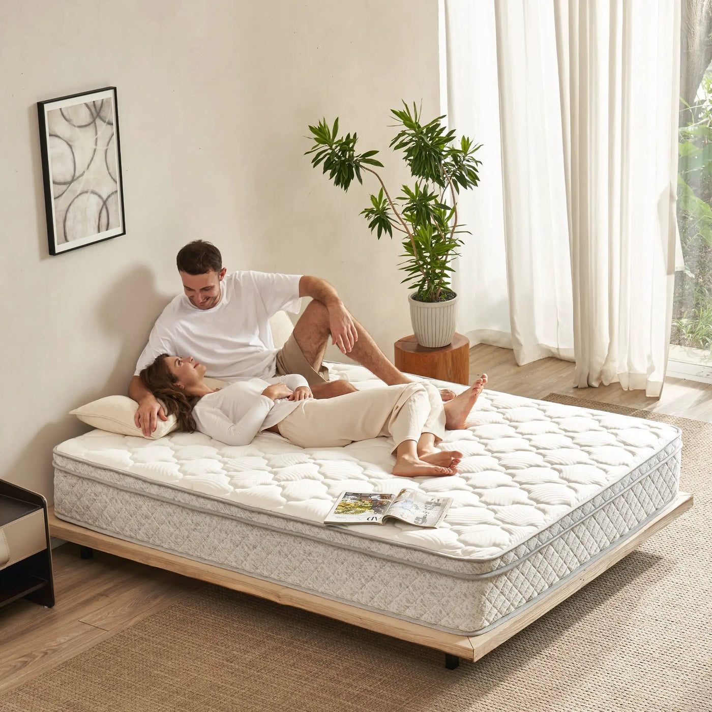 TM Home 12 Inch Hybrid Cooling Memory Foam Mattress by HouseOfZazla