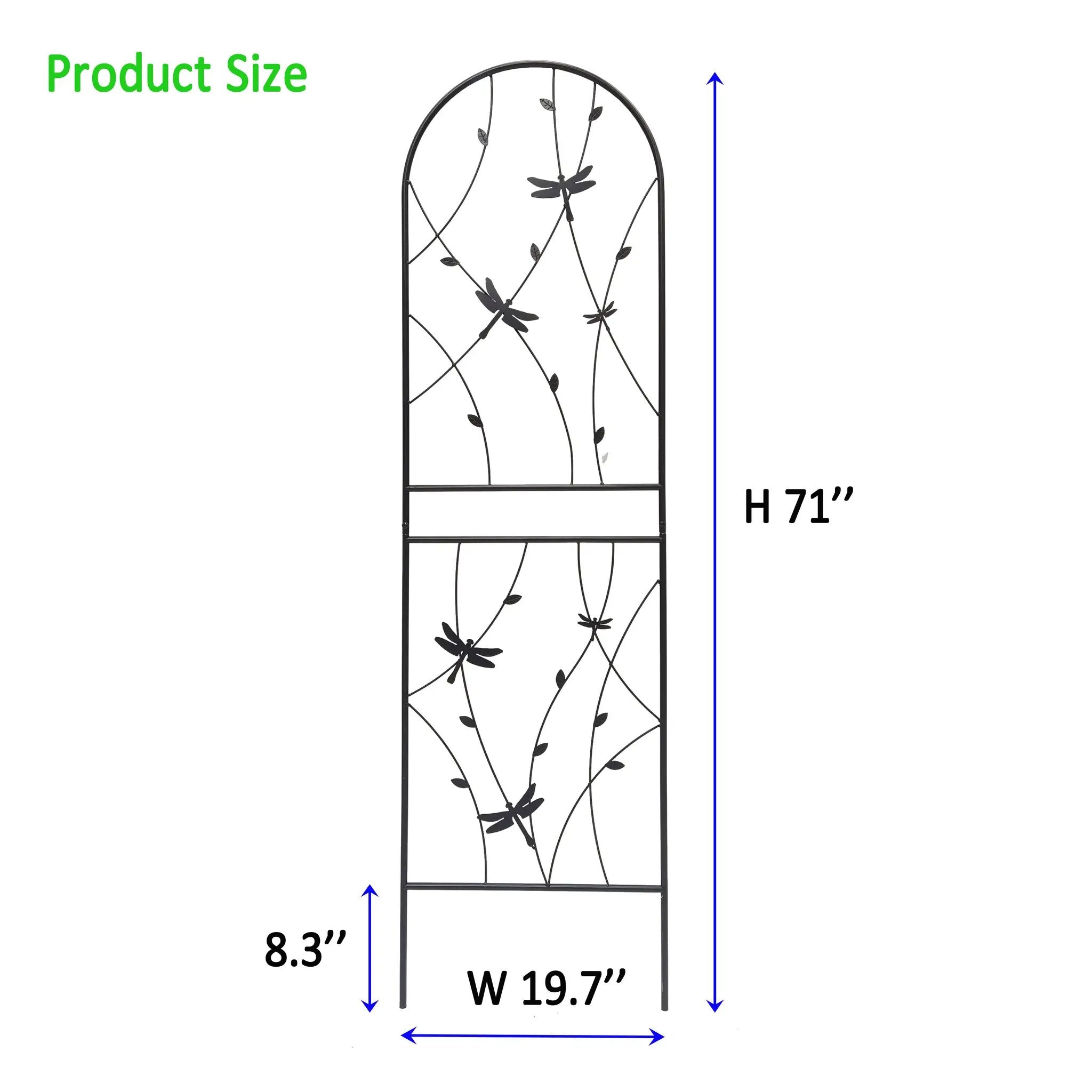 4 Pack Metal Garden Trellis for Climbing Plants by HouseOfZazla