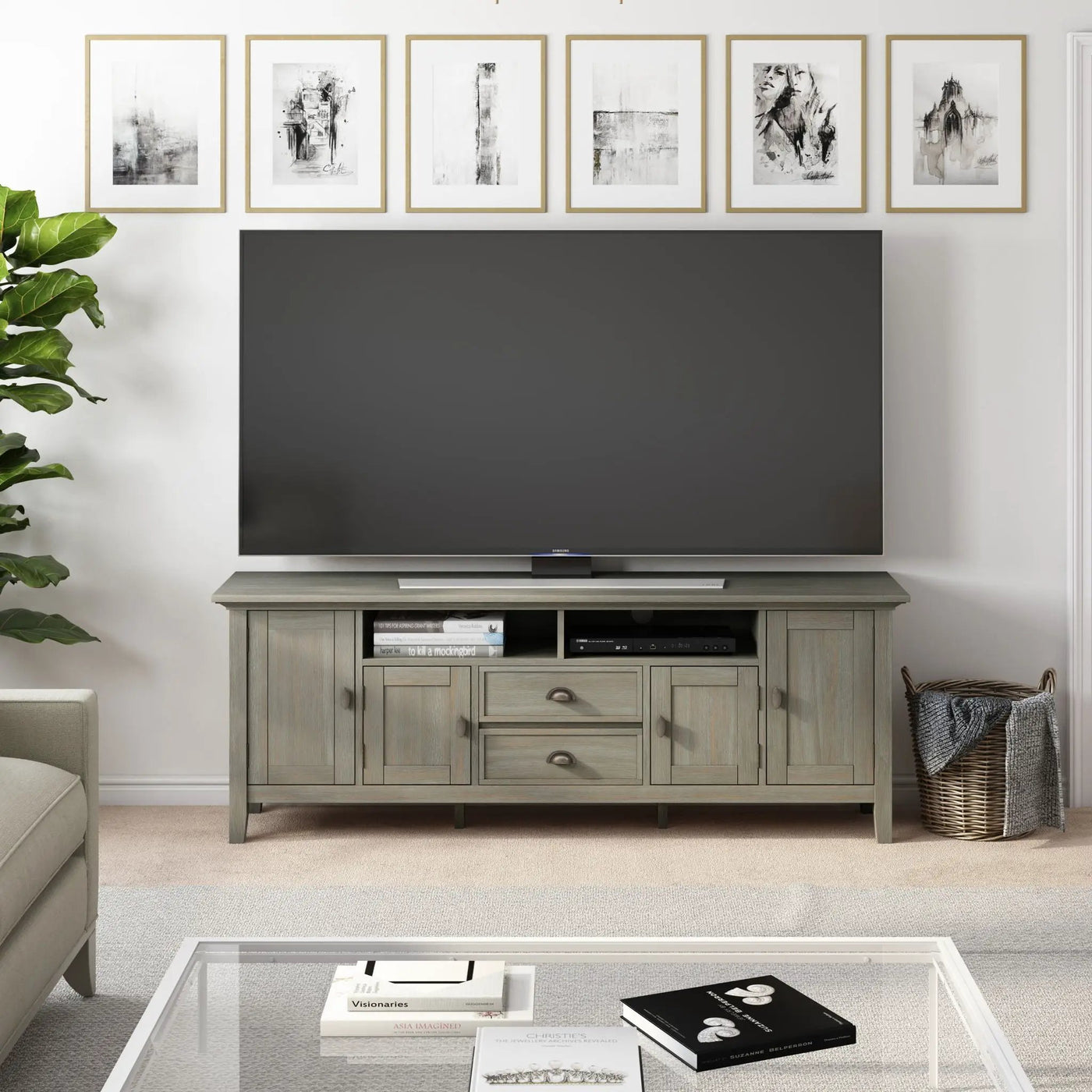 Redmond - Handcrafted TV Media Stand by HouseOfZazla