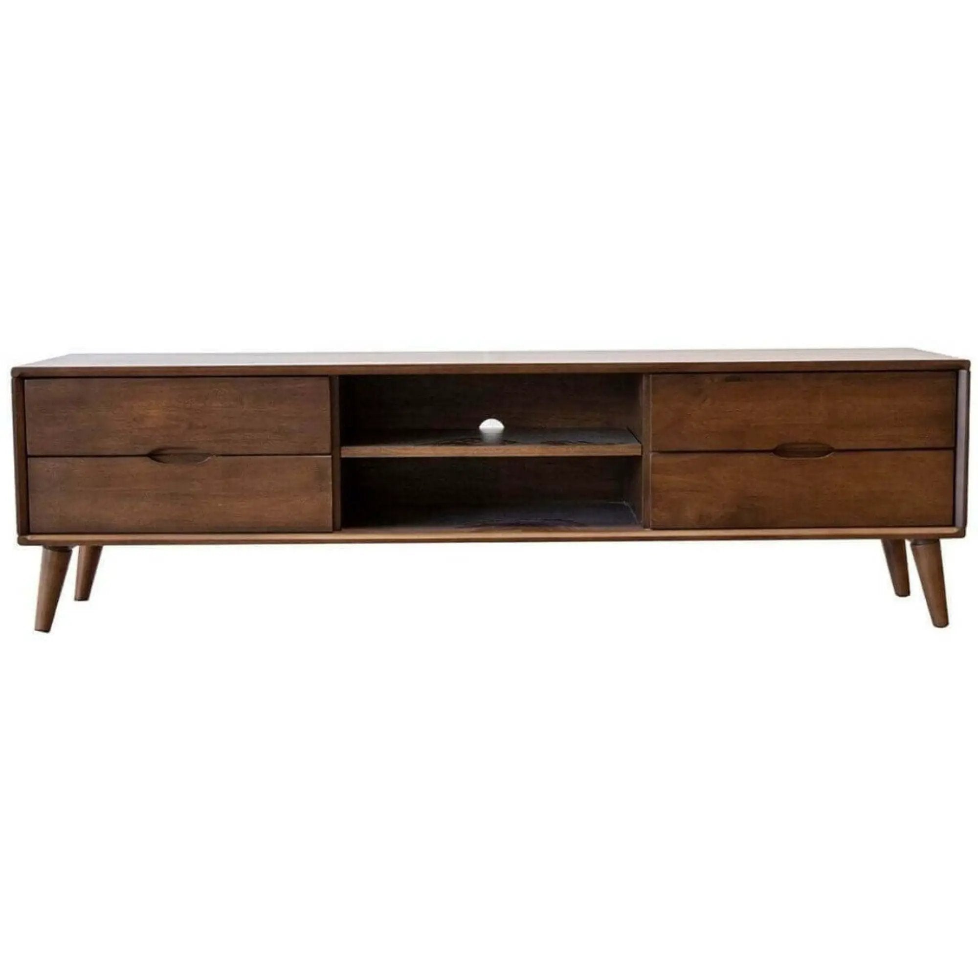 Adrian - TV Stand - Walnut Brown by HouseOfZazla