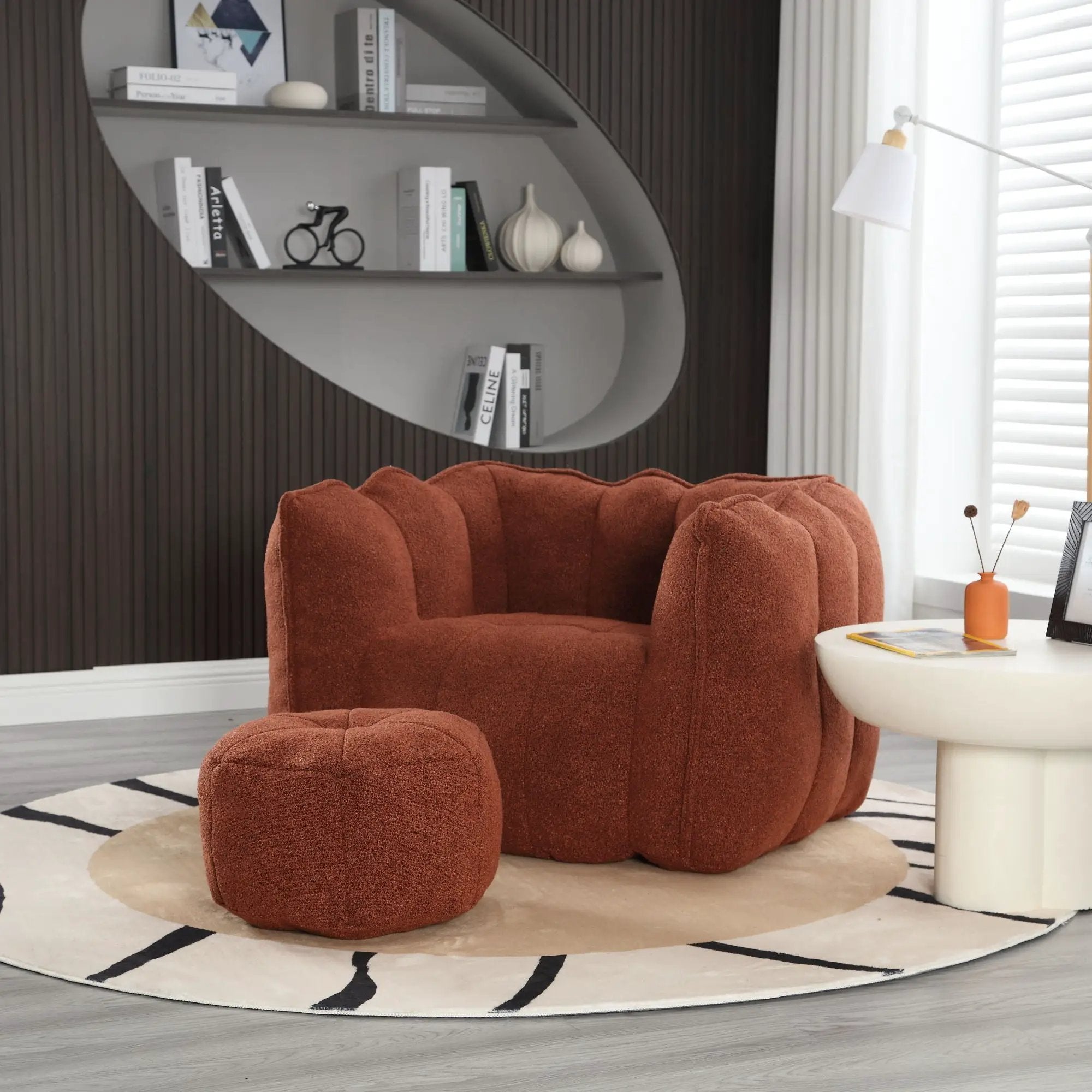 Soft Bean Bag Chair With High Resilient Foam by HouseOfZazla