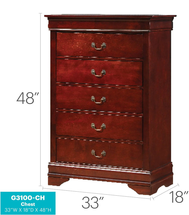 Louis Phillipe - Traditional Style Storage Chest Elegant by Unique Piece Furniture