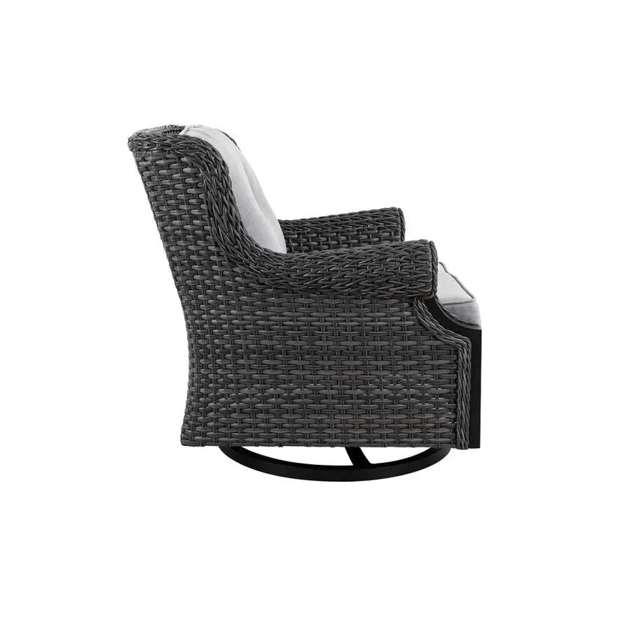 Lassen 4-Piece Wicker Sofa Set with Swivel Rocking Chairs by Outdoor-USA®
