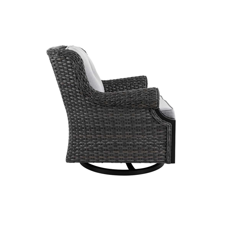 2 Lassen Wicker Swivel Rocking Chair by Outdoor-USA®