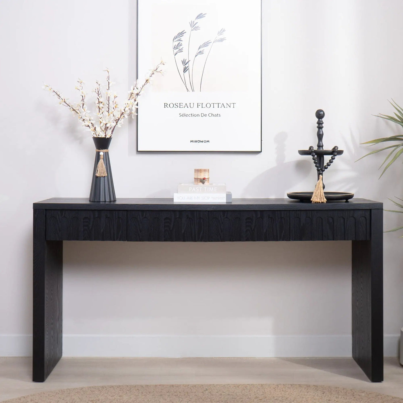 Modern Console Table With 4 Drawers, Entryway Table by HouseOfZazla