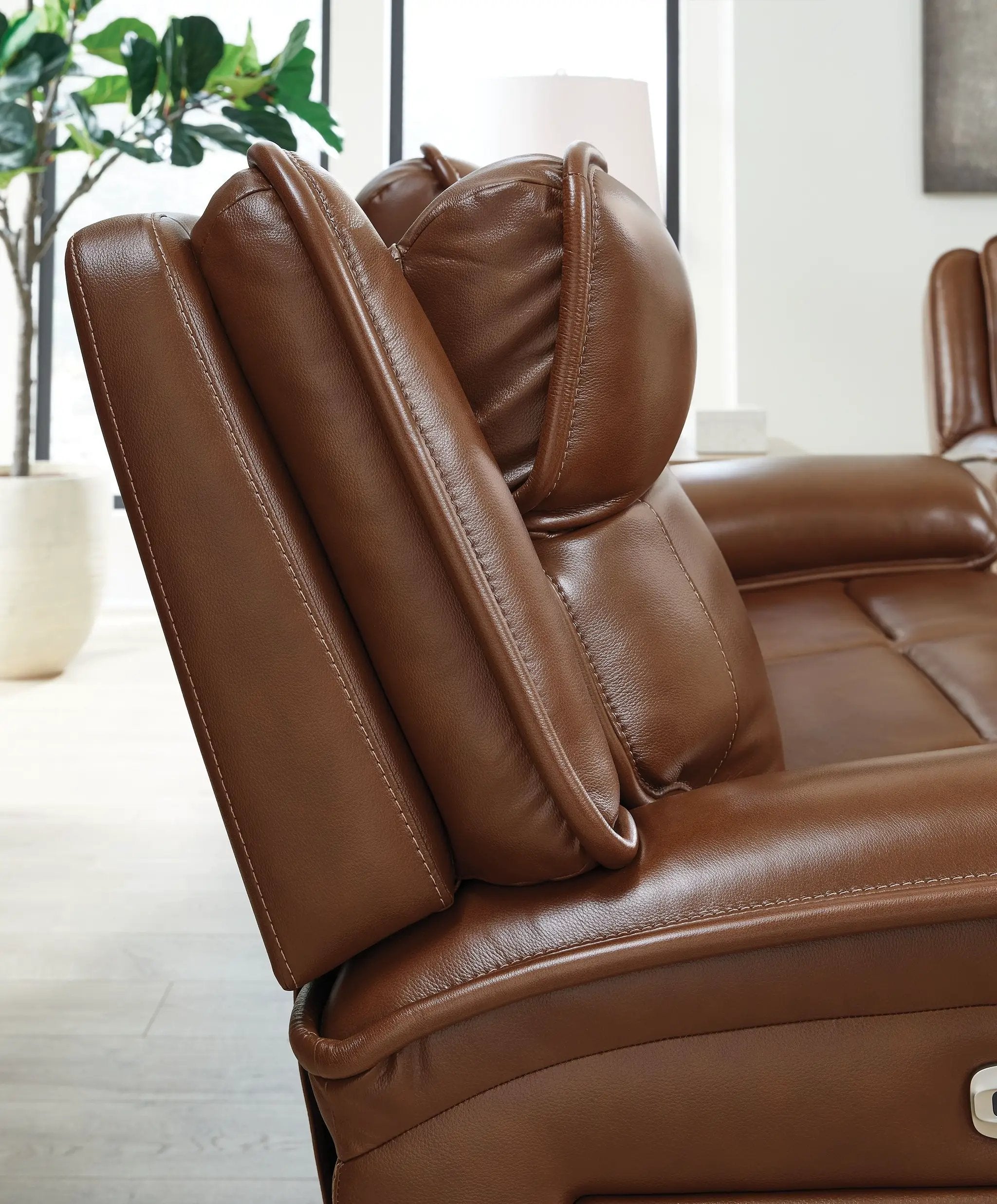 Healy Pier - Power Reclining Sofa / Adj Headrest - Chocolate by Unique Piece Furniture