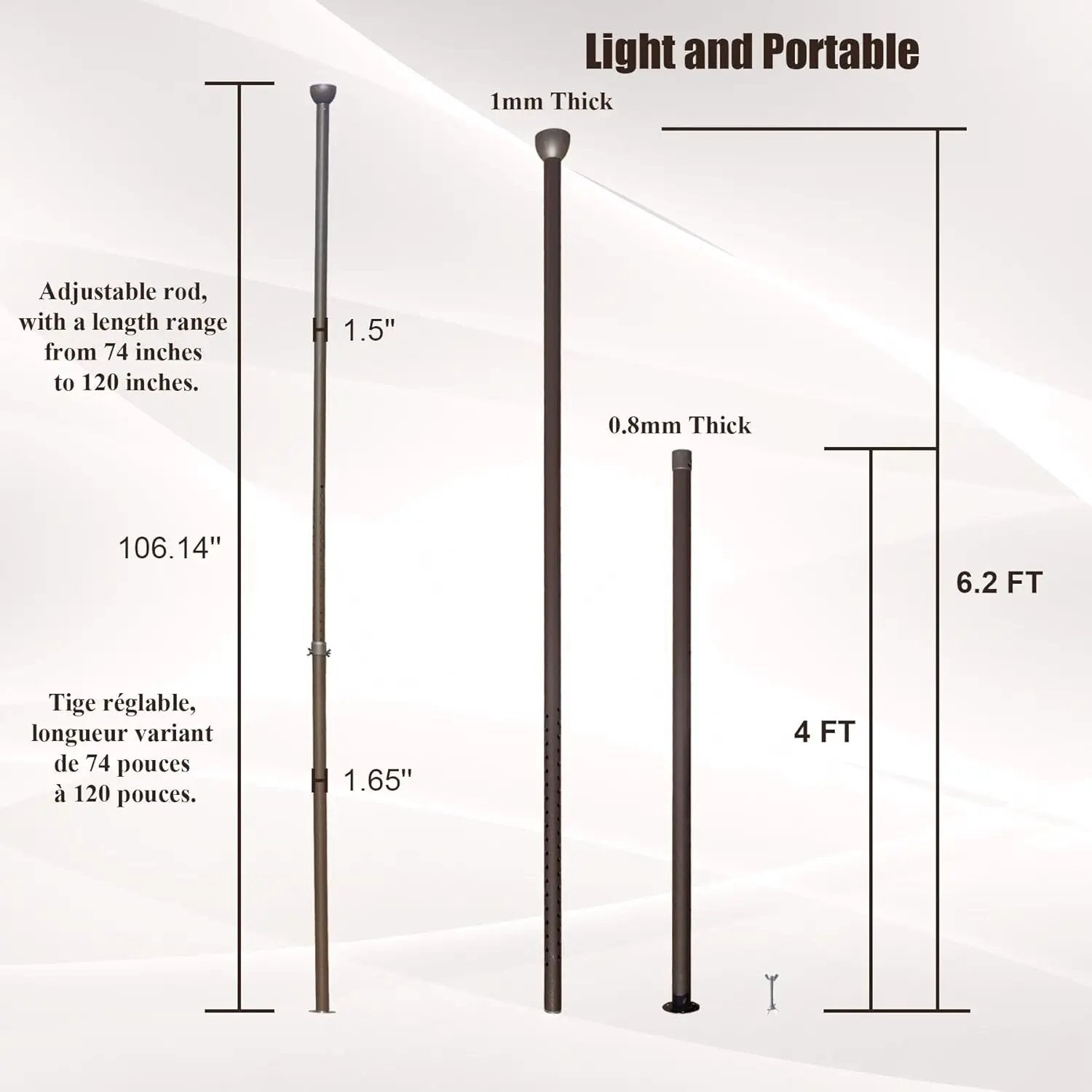 Universal Support Post for Gazebo Stability by HouseOfZazla