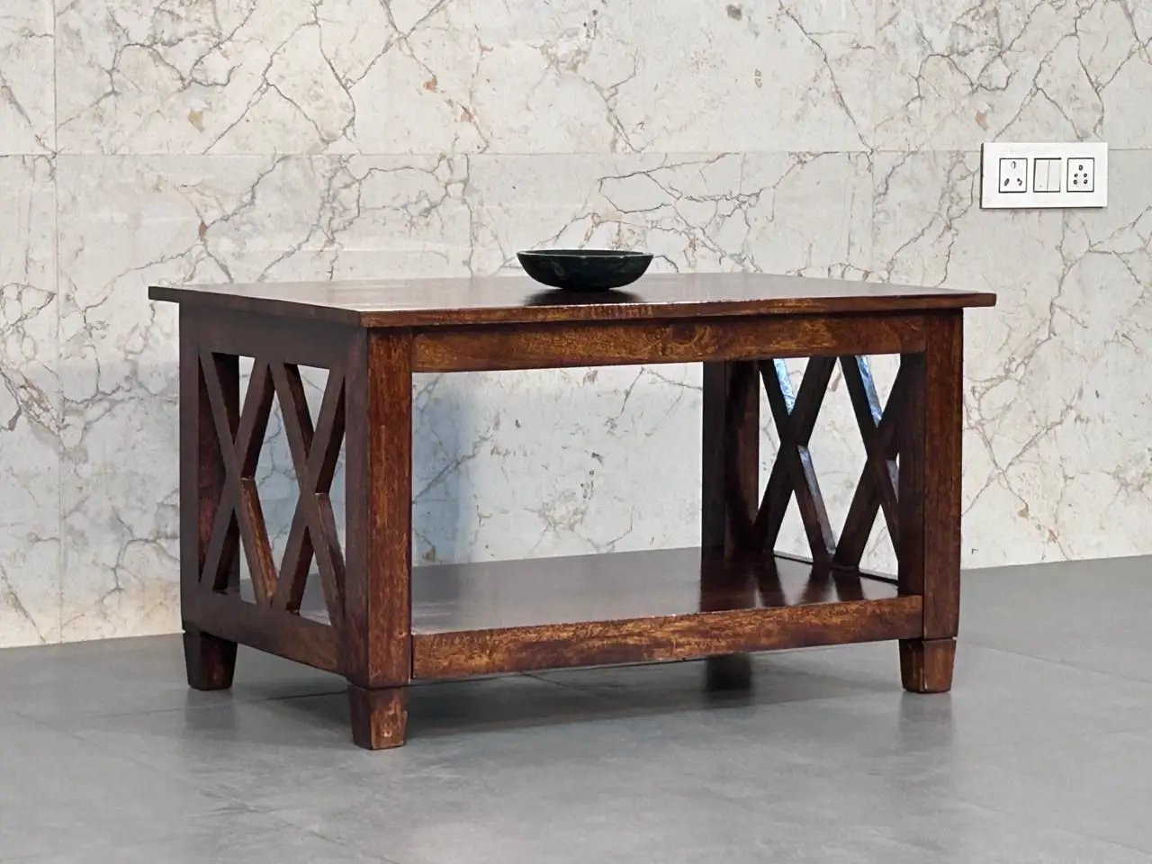 Belmont - X Frame Coffee Table - Brown by HouseOfZazla