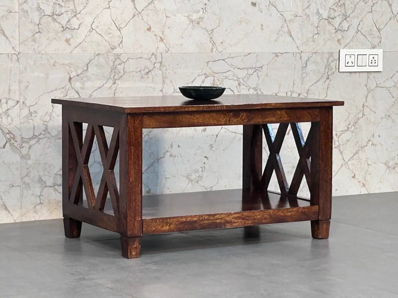 Belmont - X Frame Coffee Table - Brown by HouseOfZazla