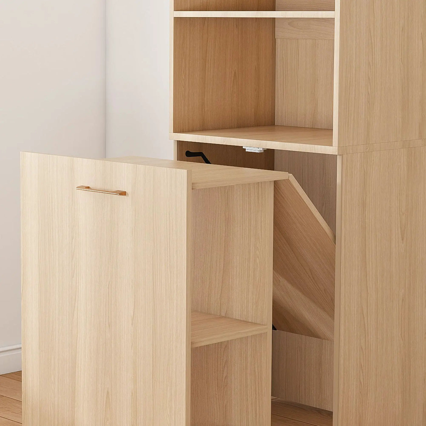 Stretchable Office Desk With Storage Shelves And Mobile Wheels by HouseOfZazla