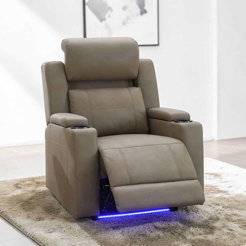 Lugo Power Motion Recliner With Cup Holder - Camel, photo 4 of 4