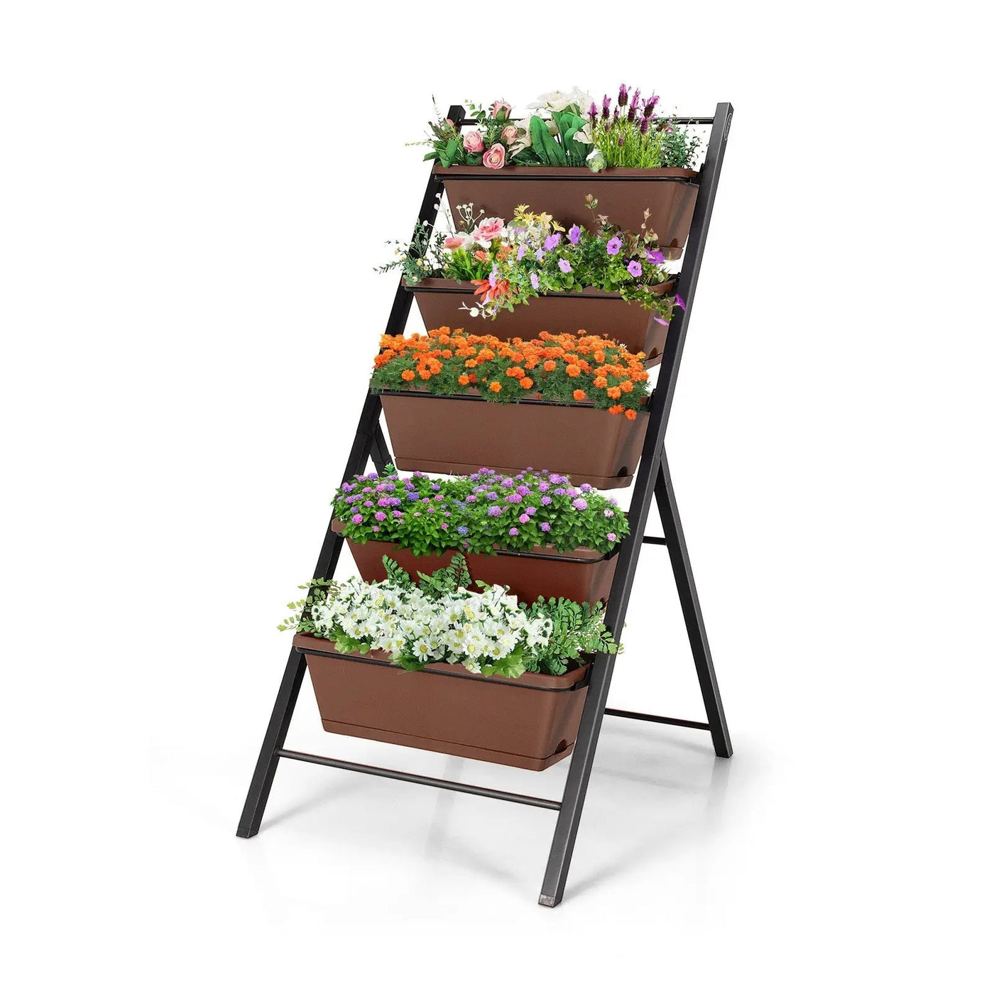 5-tier Vertical Garden Planter Box Elevated Raised Bed with 5 Container by DirectDeals