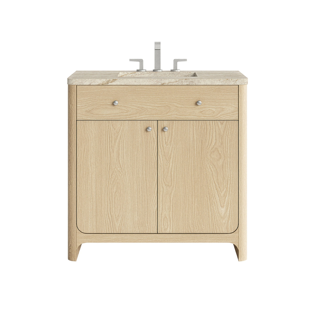 James Martin Gracyn 36" Single Bathroom Vanity, Coastal Driftwood with Tajnar countertop
