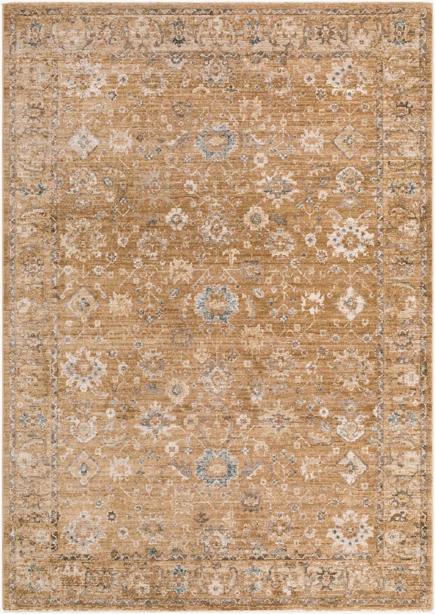 Humana Tan Traditional Area Rug by Boutique Rugs