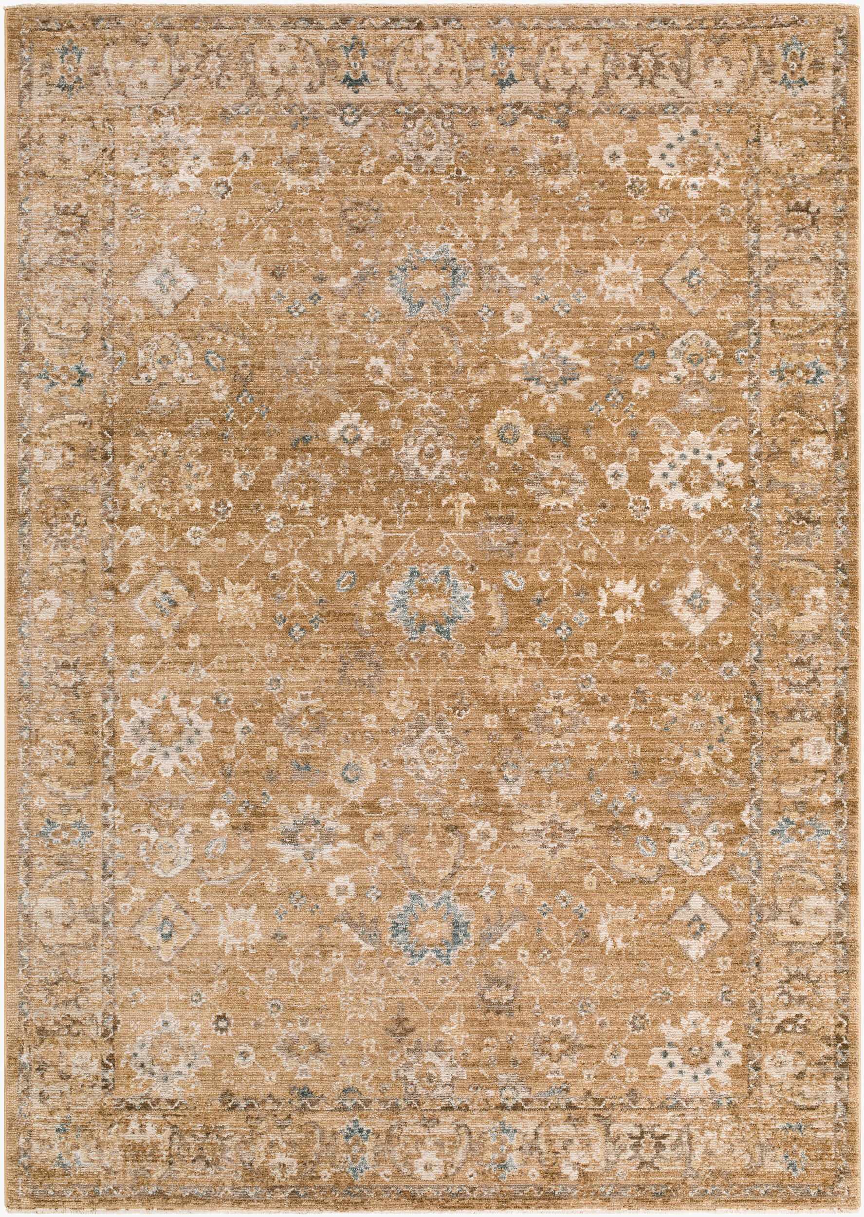 Humana Tan Traditional Area Rug by Boutique Rugs