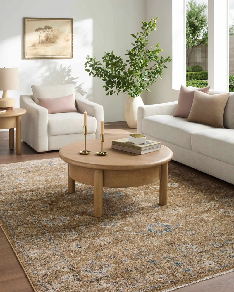 Humana Tan Traditional Area Rug by Boutique Rugs
