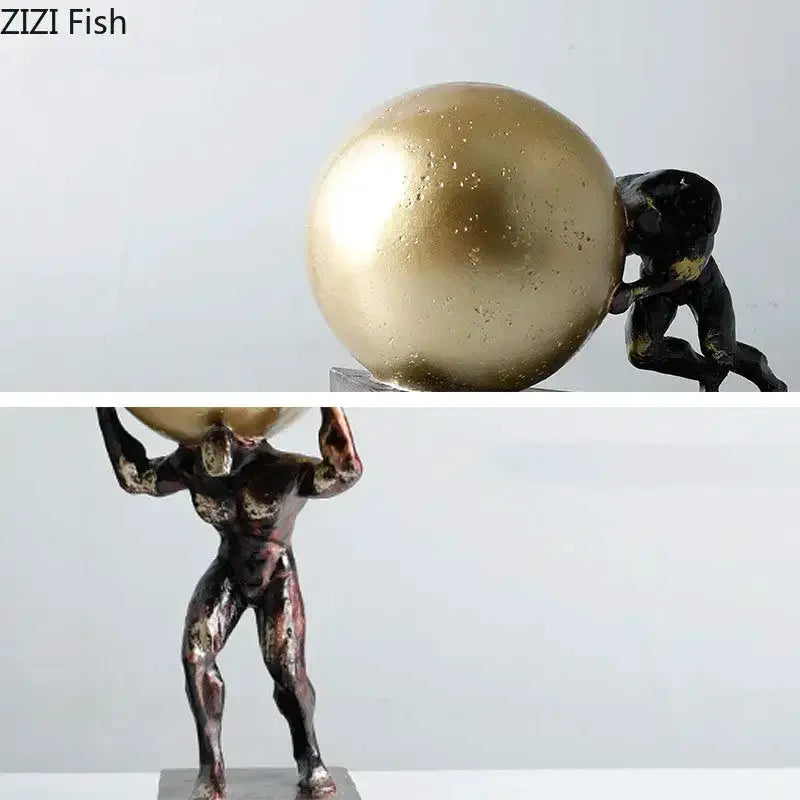 Figure Statue - Fitness Metal 12-Inch by House Of Avana