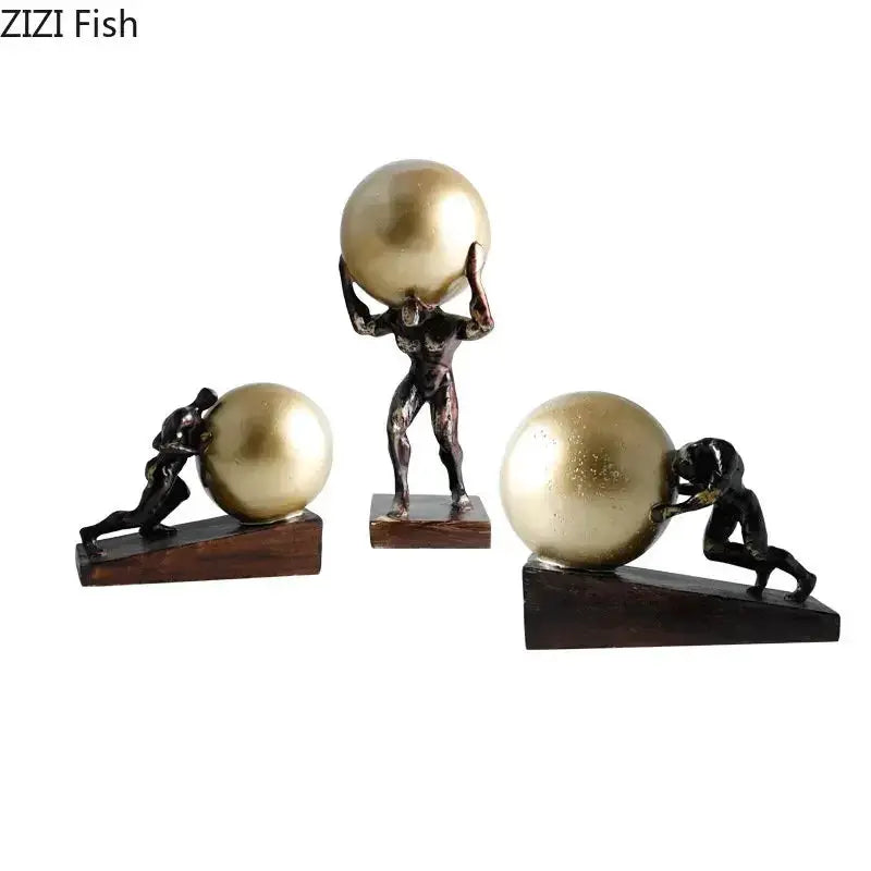 Figure Statue - Fitness Metal 12-Inch by House Of Avana