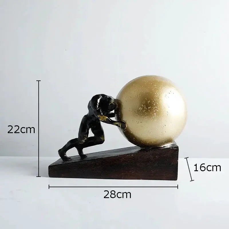Figure Statue - Fitness Metal 12-Inch by House Of Avana