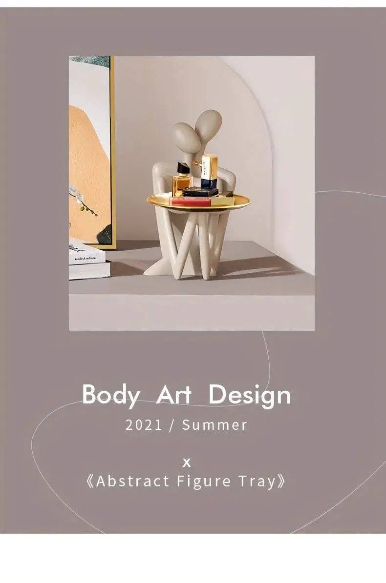 Figurine - Modern Abstract White by House Of Avana