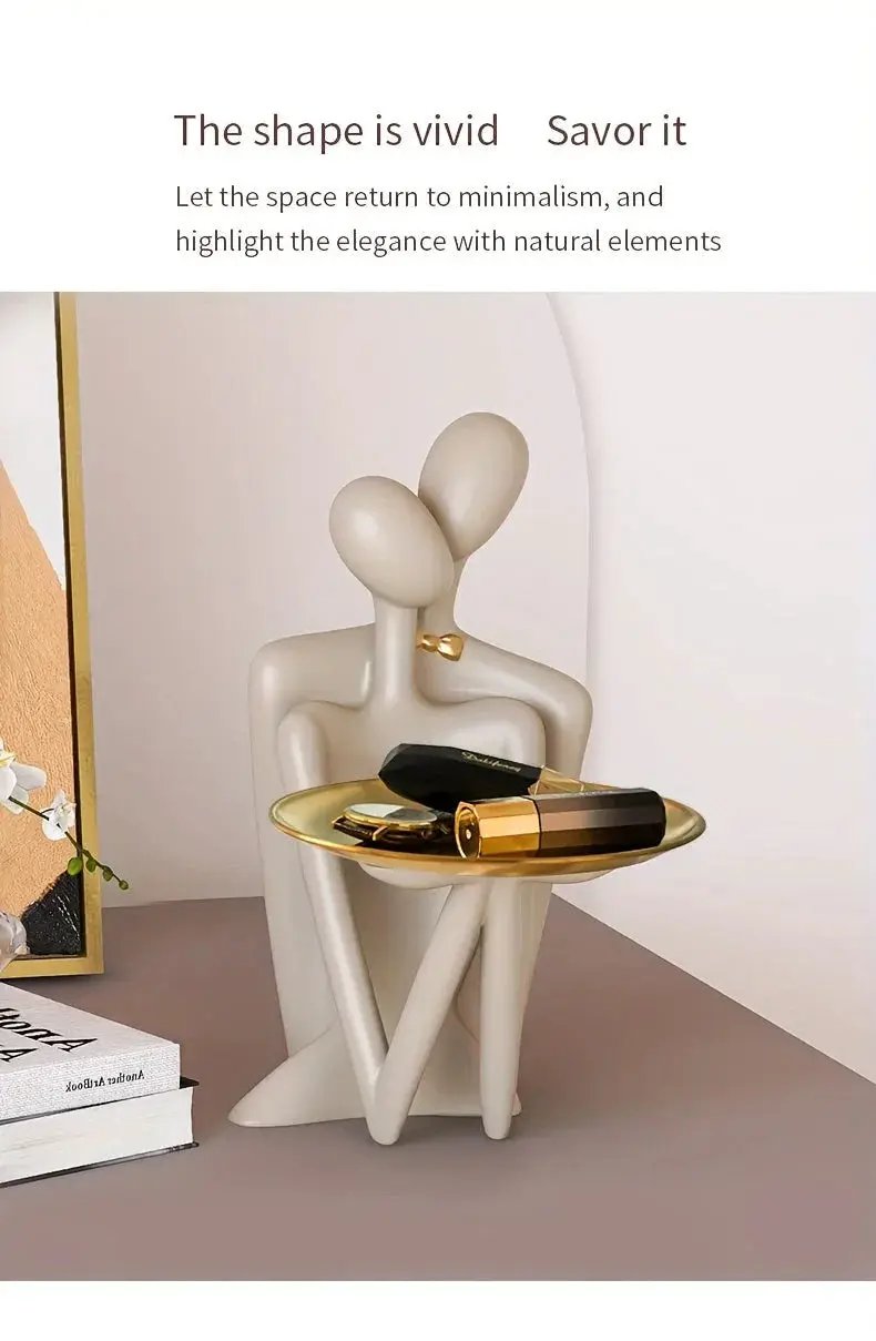 Figurine - Modern Abstract White by House Of Avana