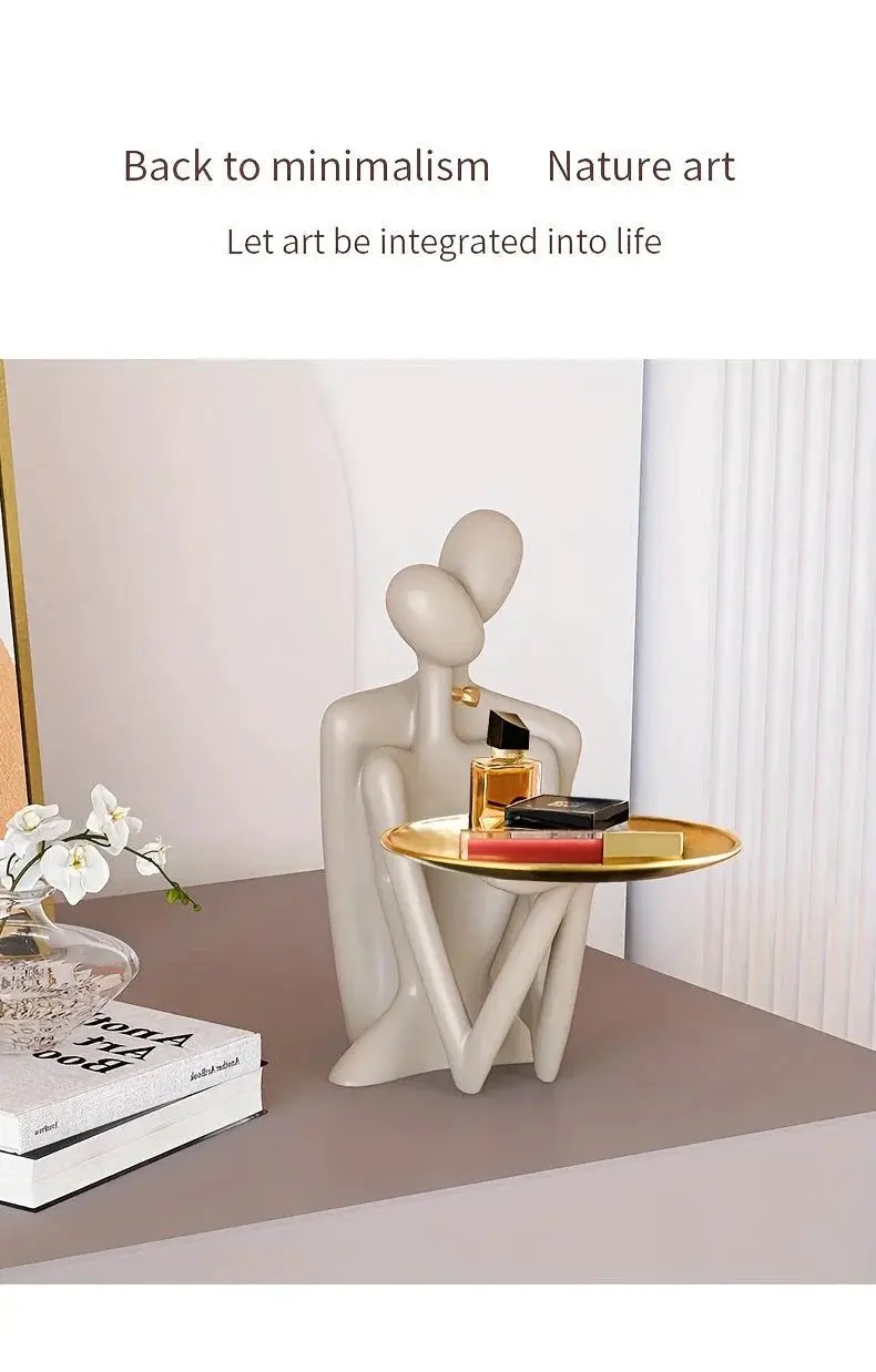 Figurine - Modern Abstract White by House Of Avana
